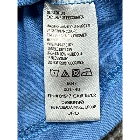 VINTAGE NIKE AIR JORDAN YOUTH LONG SLEEVE T-SHIRT SIZE XL BLUE WHITE SLEEVES - Picture 7 of 11